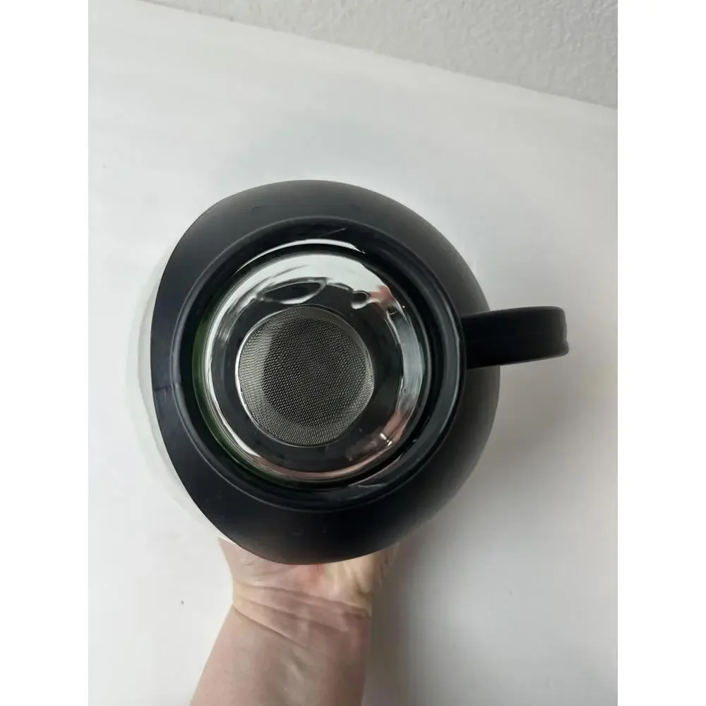 Norpo Eclipse 25 oz. Tempered Glass Tea Pot Infuser with Stainless Steel Basket - Picture 6 of 8